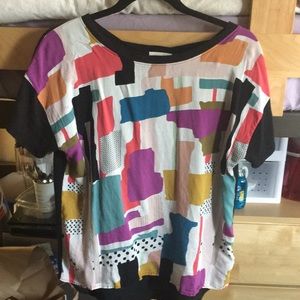 t.la retro artsy t shirt